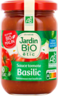 SAUCE BIO TOMATE BASILIC JARDIN BIO ÉTIC - JARDIN BIO - Auchan Hypermarché à Antibes SAUCE BIO TOMATE BASILIC JARDIN BIO ÉTIC - JARDIN BIO en promo chez Auchan Hypermarché Antibes à 1,49 €