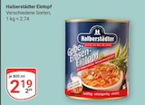 GLOBUS Hoyerswerda - Halberstädter Eintopf Angebot im Prospekt Halberstädter Eintopf bei GLOBUS im Hoyerswerda Prospekt für 2,19 €