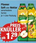 Saft oder Nektar Angebote von Pfanner bei V-Markt Memmingen für 1,29 €