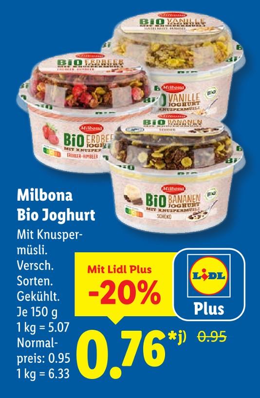 Bio Joghurt Erdbeer mit Knuspermüsli