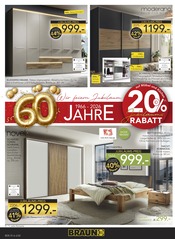 Aktueller BRAUN Möbel-Center Prospekt mit Kleiderschrank, "Wir feiern Jubiläum!", Seite 2