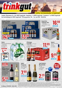 Trinkgut Prospekt der Woche "Aktuelle Angebote" Seite 1, 21.09.2026 bis 26.09.2026 für Ingolstadt Aktueller Trinkgut Prospekt "Aktuelle Angebote" Seite 1 von 4 Seiten für Ingolstadt