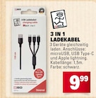 3 in 1 Ladekabel Angebote von 2GO bei E center Wiesbaden für 9,99 €