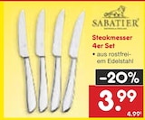 Steakmesser 4er Set im Angebot bei Netto Marken-Discount in Goslar Steakmesser 4er Set Angebote von Sabatier bei Netto Marken-Discount Goslar für 3,99 €