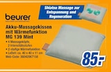 Akku-Massagekissen mit Wärmefunktion MG 139 Mint im Angebot bei expert in Iserlohn Akku-Massagekissen mit Wärmefunktion MG 139 Mint Angebote von beurer bei expert Iserlohn für 85,00 €