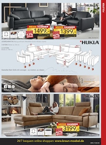 Couch im aktuellen BRAUN Möbel-Center Prospekt (Reutlingen) Couch im BRAUN Möbel-Center Prospekt "HAUSMESSE" mit 20 Seiten (Reutlingen)