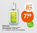 Deospray Citrus Angebote von Weleda bei tegut Frankfurt für 7,99 €