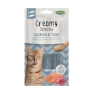 Promo Friandise en crème pour chat thon et saumon Bubimex Creamy x 4 - 60 g à 1,99 € dans le catalogue Botanic à Dijon