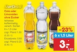 Cola oder Limonaden ohne Zucker bei Netto Marken-Discount im Leingarten Prospekt für 3,00 €