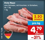 Aktuelles Dicke Rippe Angebot bei Netto Marken-Discount in Pforzheim ab 4,79 €