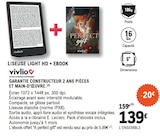 Liseuse Light HD + Ebook - vivlio à 139,00 € dans le catalogue E.Leclerc