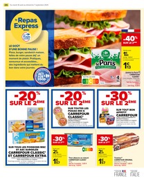 Prix et réduction Poisson surgelé dans le prospectus Carrefour Market en cours Offre Poisson surgelé dans le catalogue Carrefour Market du moment à la page 28