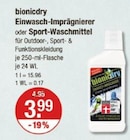 Einwasch-Imprägnierer oder Sport-Waschmittel von bionicdry im aktuellen V-Markt Prospekt für 3,99 €