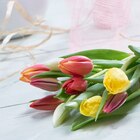 Bouquet de 9 tulipes en promo chez Carrefour Market Bouquet de 9 tulipes dans le catalogue Carrefour Market