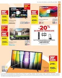 Offre TV Samsung dans le catalogue Carrefour du moment à la page 37