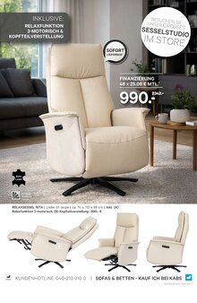 Relaxsessel im aktuellen Kabs Prospekt (Osnabrück) Relaxsessel im Kabs Prospekt "ALT GEGEN NEU!" mit 40 Seiten (Osnabrück)