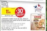Intermarché Pauillac - Promo Lardons fumés taux de sel réduit conservation sans nitrite sans ogm Promo Lardons fumés taux de sel réduit conservation sans nitrite sans ogm à 1,36 € dans le catalogue Intermarché à Pauillac