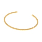 Bracelet jonc en plaqué or texturé en promo chez E.Leclerc Bracelet jonc en plaqué or texturé dans le catalogue E.Leclerc