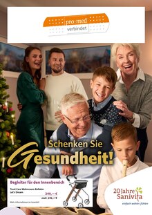 Aktueller pro:med Store Prospekt "Schenken Sie Gesundheit!" Seite 1 von 6 Seiten für Dresden