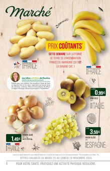 Promotion Oignon dans le prospectus Supermarchés Match, valable du 25/11/2025 au 07/12/2025 Promo Oignon dans le catalogue Supermarchés Match du moment à la page 4