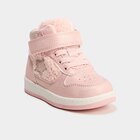 Baskets montantes à scratchs rose bébé fille dans le catalogue La Halle