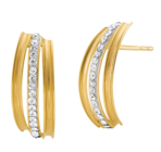 Auchan Hypermarché - Boucles d’oreilles or 375 millièmes rhodié et cristaux : offre du catalogue Promo Boucles d’oreilles or 375 millièmes rhodié et cristaux à 89,00 € dans le catalogue Auchan Hypermarché ""