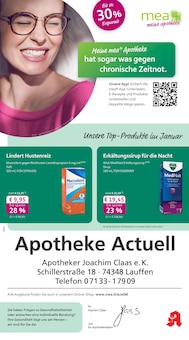 Aktueller mea - meine apotheke Prospekt "Unsere Januar-Angebote" für Lauffen (Neckar) Aktueller mea - meine apotheke Prospekt für Lauffen (Neckar) mit Seiten