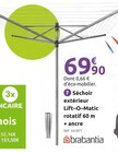 Séchoir extérieur Lift-O-Matic rotatif 60 m + ancre - Mr. Bricolage à Villeurbanne Séchoir extérieur Lift-O-Matic rotatif 60 m + ancre en promo chez Mr. Bricolage Villeurbanne à 69,90 €