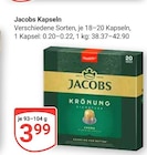 Aktuelle Jacobs Angebote bei GLOBUS in Braunschweig Aktuelles Kapseln Angebot bei GLOBUS in Braunschweig ab 3,99 €
