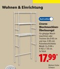 Aktuelles Waschmaschinen-Überbauregal Angebot bei Lidl in Gießen ab 17,99 €