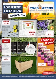 Baumärkte Prospekt von PROFI Wesch Körner PROFI Wesch Prospekt: "KOMPETENT. PERSÖNLICH. REGIONAL.", 8 Seiten, 28.02.2026 - 07.03.2026
