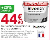 Promo Sous-couche universelle 10 l + 2 l gratuits à 44,90 € dans le catalogue Mr. Bricolage à Vidauban