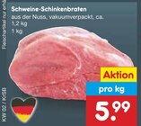 Aktuelle Braten Angebote bei Netto Marken-Discount in Wuppertal Aktuelles Schweine-Schinkenbraten Angebot bei Netto Marken-Discount in Wuppertal ab 5,99 €