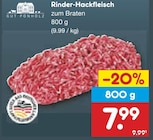 Aktuelle Braten Angebote bei Netto Marken-Discount in Dortmund Aktuelles Rinder-Hackfleisch Angebot bei Netto Marken-Discount in Dortmund ab 7,99 €