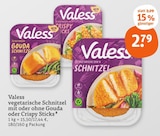 vegetarische Schnitzel mit oder ohne Gouda oder Crispy Sticks im tegut Prospekt vegetarische Schnitzel mit oder ohne Gouda oder Crispy Sticks von Valess im aktuellen tegut Prospekt für 2,79 €