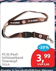 Schlüsselband Totenkopf von FC St. Pauli für 3,99 € bei budni im Angebot Schlüsselband Totenkopf von FC St. Pauli im aktuellen budni Prospekt