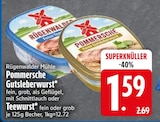 Pommersche Gutsleberwurst im Angebot bei EDEKA in München Pommersche Gutsleberwurst Angebote von Rügenwalder Mühle bei EDEKA München für 1,59 €
