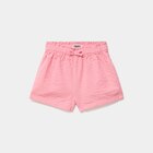 Short taille élastiquée coton rose bébé fille à 6,99 € dans le catalogue La Halle