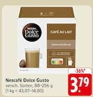Café Au Lait im Angebot bei EDEKA in Rodgau Café Au Lait Angebote von Nescafé Dolce Gusto bei EDEKA Rodgau für 3,79 €