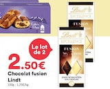 Chocolat fusion - LINDT en promo chez Hmarket Chocolat fusion - LINDT dans le catalogue Hmarket
