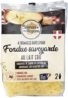 4 fromages râpés pour fondue savoyarde - Saveurs de nos Régions - Lidl à Châtellerault 4 fromages râpés pour fondue savoyarde - Saveurs de nos Régions en promo chez Lidl Châtellerault à 5,99 €
