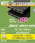 WPC-Terrassendiel Angebote bei Hornbach Castrop-Rauxel für 14,30 €