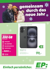 EP: Elektromärkte Prospekt der aktuellen Woche mit 4 Seiten, gültig von 01.01.2026 bis 31.01.2026, in Badel und Umgebung Aktueller EP: Elektromärkte Prospekt in Badel und Umgebung, "gemeinsam durch das neue Jahr" mit 4 Seiten, 01.01.2026 - 31.01.2026