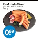 V-Markt Kissing - Knackfrische Wiener Angebot im Prospekt Knackfrische Wiener bei V-Markt im Kissing Prospekt für 0,89 €