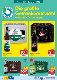 Bier im Netto Marken-Discount Prospekt "Aktuelle Angebote" mit 74 Seiten (Rostock)