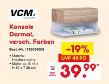 Konsole Dormal bei Netto Marken-Discount in Wuppertal Konsole Dormal im Angebot bei Netto Marken-Discount Wuppertal für 39,99 €