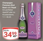 Champagne Brut Rosé oder Royal im Angebot bei GLOBUS in Hof Champagne Brut Rosé oder Royal Angebote von Pommery bei GLOBUS Hof für 34,99 €