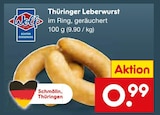 Thüringer Leberwurst bei Netto Marken-Discount im Bad Frankenhausen Prospekt für 0,99 €