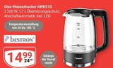 Glas-Wasserkocher AWK51G im Angebot bei GLOBUS in Amberg Glas-Wasserkocher AWK51G Angebote von Bestron bei GLOBUS Amberg für 14,99 €