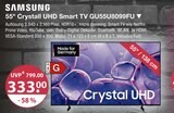 55" Crystal UHD Smart TV GU55U8099FU von Samsung im aktuellen V-Markt Prospekt für 333,00 €